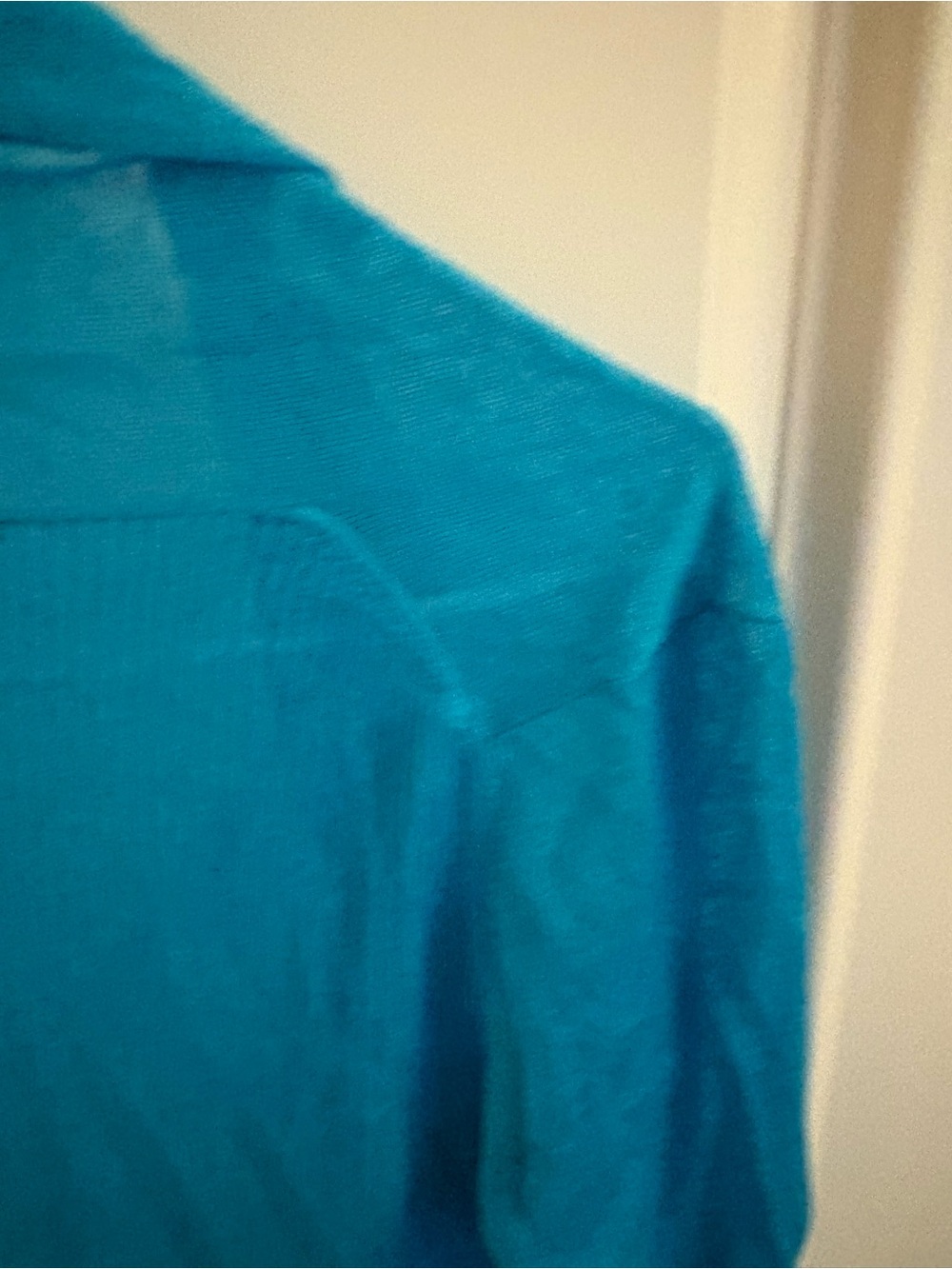 Ann Taylor Short Sleeve Turquoise Open-Front Cardigan NWT - Picture 10 of 14
